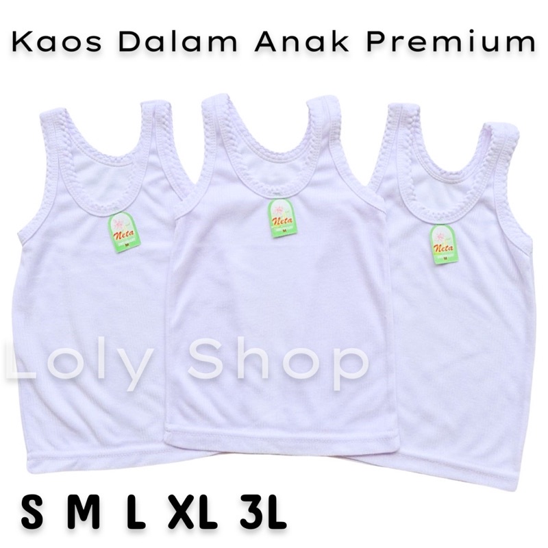 Kaos Dalam Anak Premium Katun Lembut Nyaman