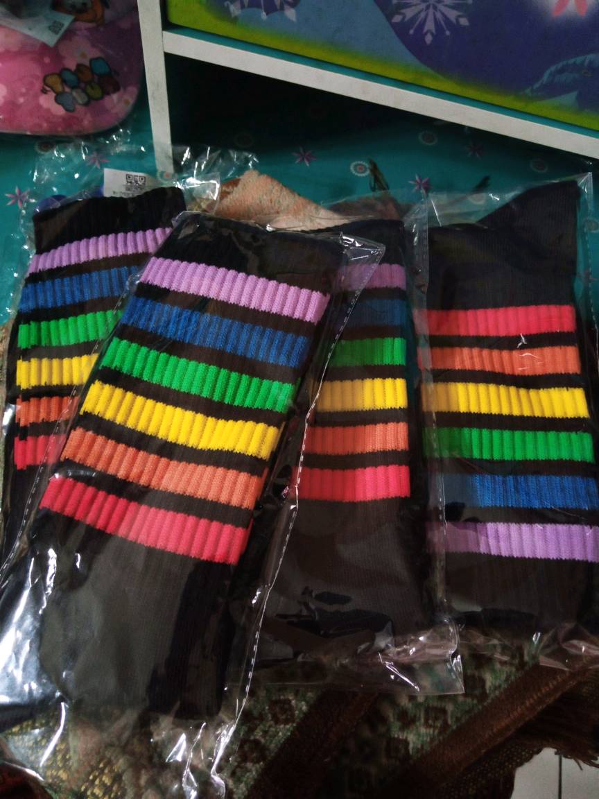 kaos kaki motif Oldschool / kaos kaki motif stripe / pradiptasock - foto 8 dari 10