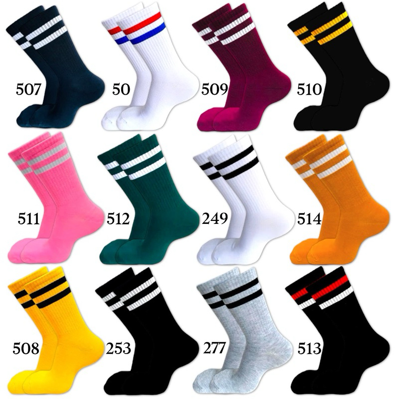 kaos kaki motif Oldschool / kaos kaki motif stripe / pradiptasock - foto 10 dari 10