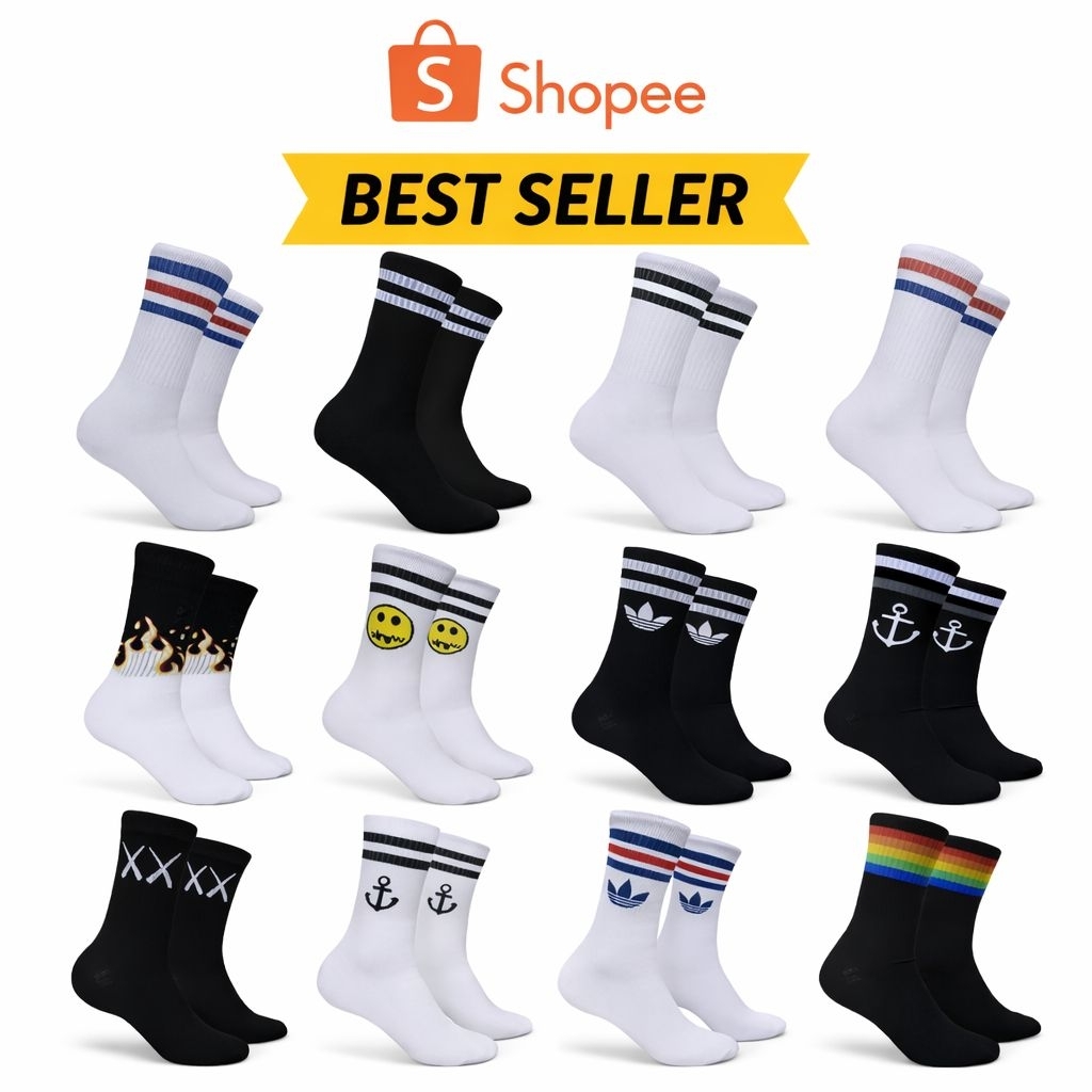 Kaos Kaki Oldschool BEST SELLER PART 1/8 Motif Skate - foto 1 dari 10