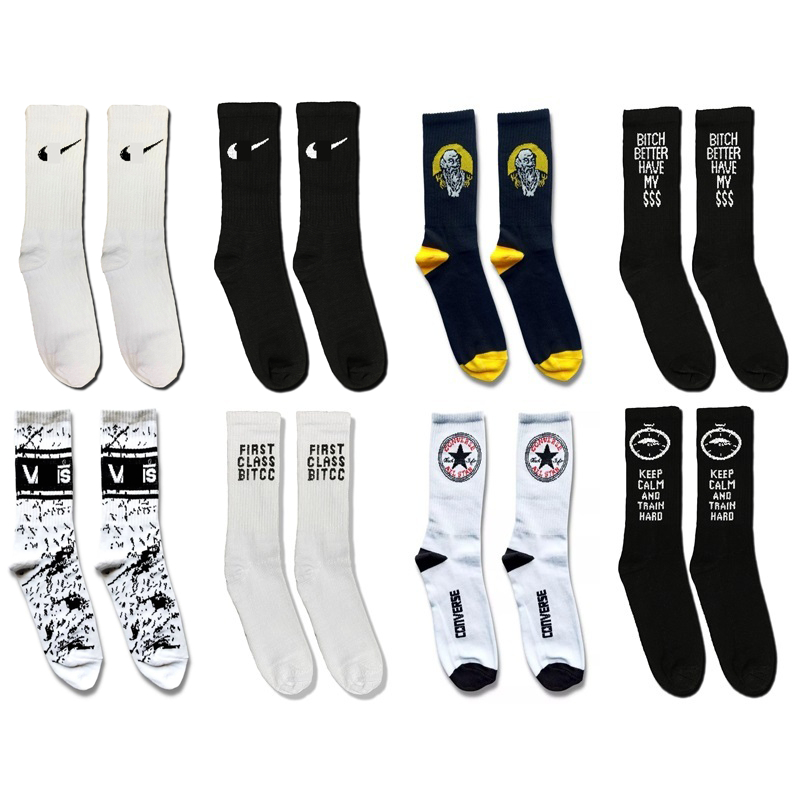 Kaos Kaki Oldschool Motif Sport Pria Wanita Panjang - foto 1 dari 10