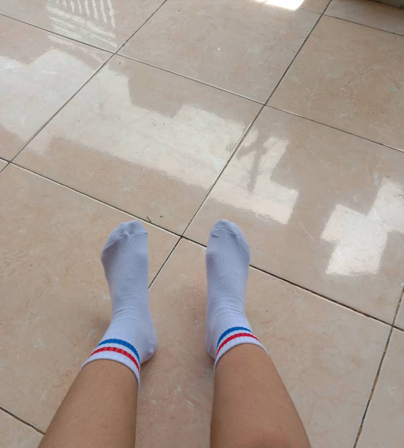 Kaos Kaki Oldschool Pendek Stripe Sport Nyaman - foto 3 dari 10, xxesihx