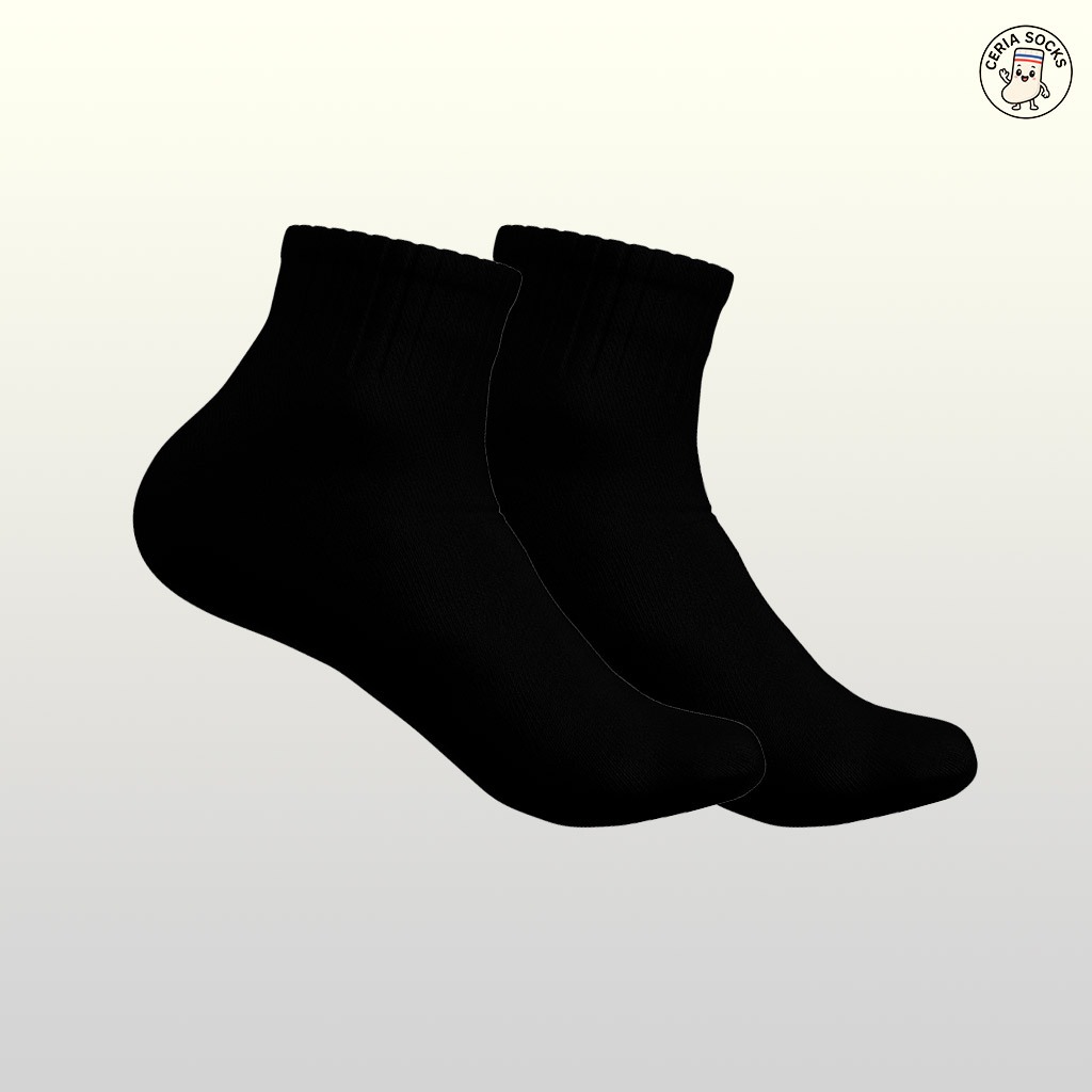 kaos kaki oldschool pendek polos basic sport all size dewasa - foto 8 dari 10