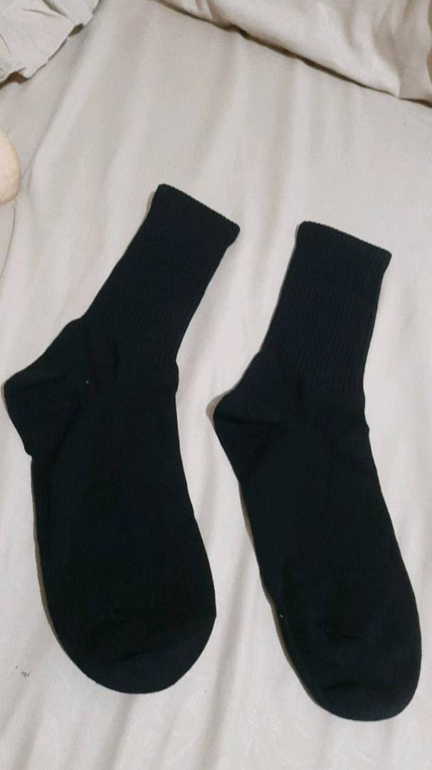Kaos Kaki Oldschool Polos Hitam 4 Layer Benang - foto 2 dari 10, mierapipit