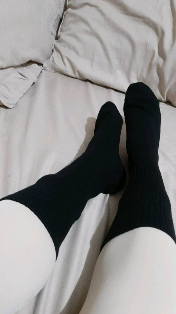 Kaos Kaki Oldschool Polos Hitam 4 Layer Benang - foto 3 dari 10, mierapipit
