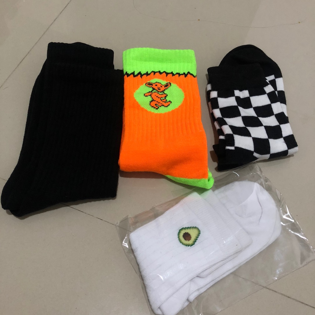 Kaos Kaki Oldschool Polos Hitam 4 Layer Benang - foto 10 dari 10, mierapipit