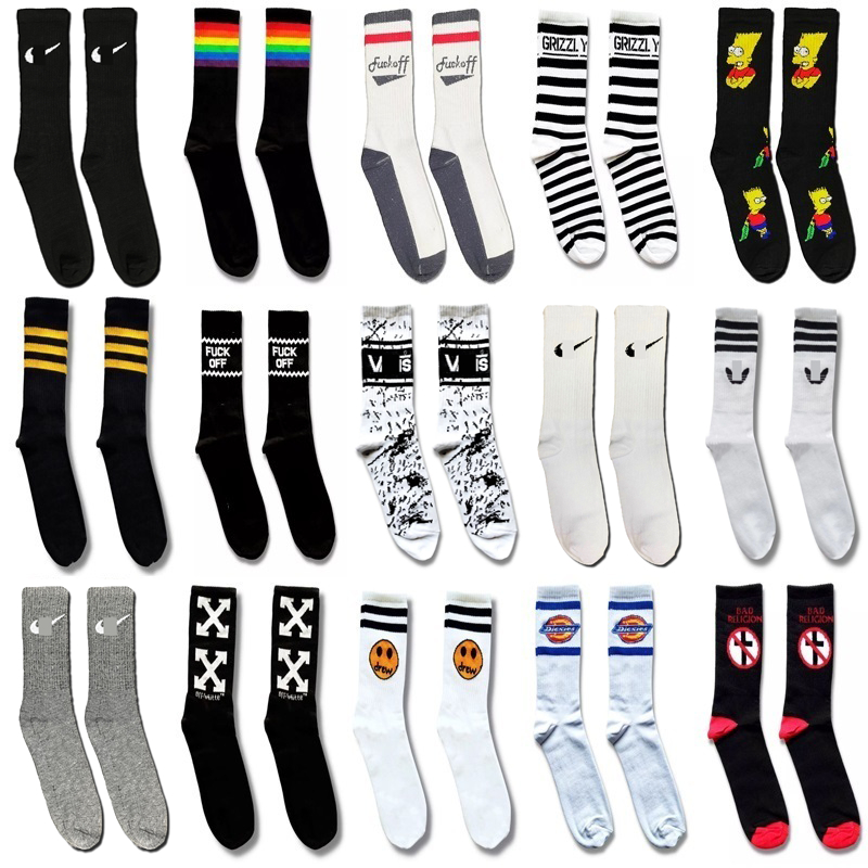 KAOS KAKI Oldschool Pria Wanita Panjang Motif Skate Sport WIJAYA SOCKS
