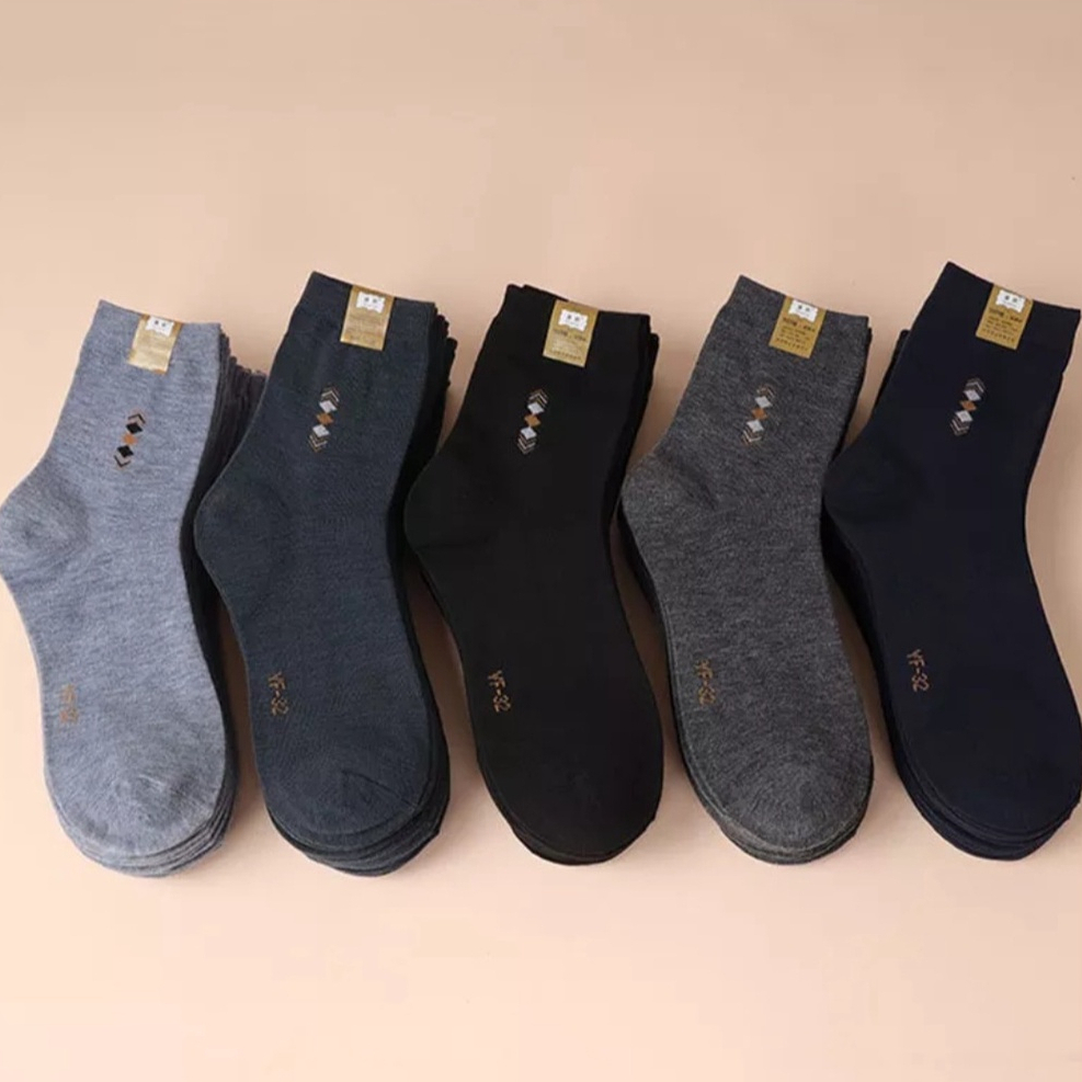Kaos Kaki Kerja Pria Pendek Minimalis 12 Pasang - foto 1 dari 10