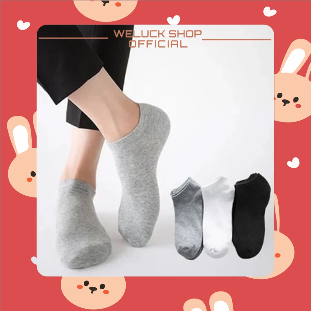 Kaos Kaki KS02 / KS01 Kaos Kaki Polos Motif Pendek Dibawah Mata Kaki