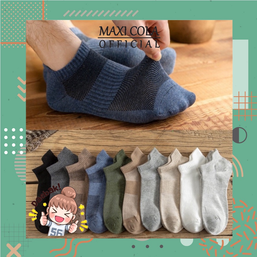 Kaos Kaki KS17 / KS57 Kaos Kaki Pria Breathable Easy Wind Kaos Kaki Pendek