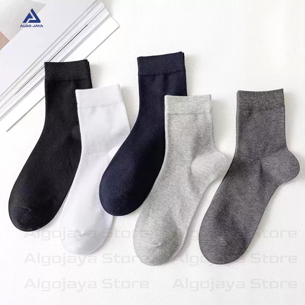 Kaos Kaki Pendek Polos Unisex Katun Lembut - foto 1 dari 10