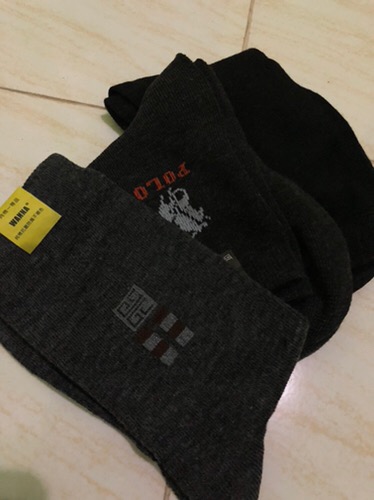 Kaos Kaki Pendek Polos Unisex Katun Lembut - Foto ulasan pembeli