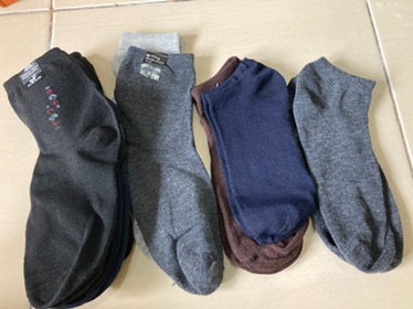 Kaos Kaki Pendek Polos Unisex Katun Lembut - Foto ulasan pembeli