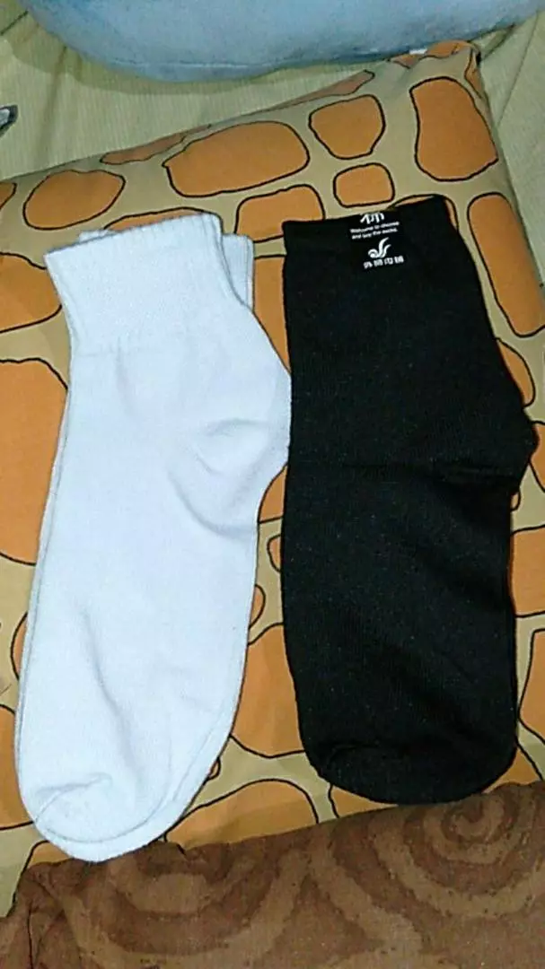 Kaos Kaki Pendek Polos Unisex Katun Lembut - Foto ulasan pembeli