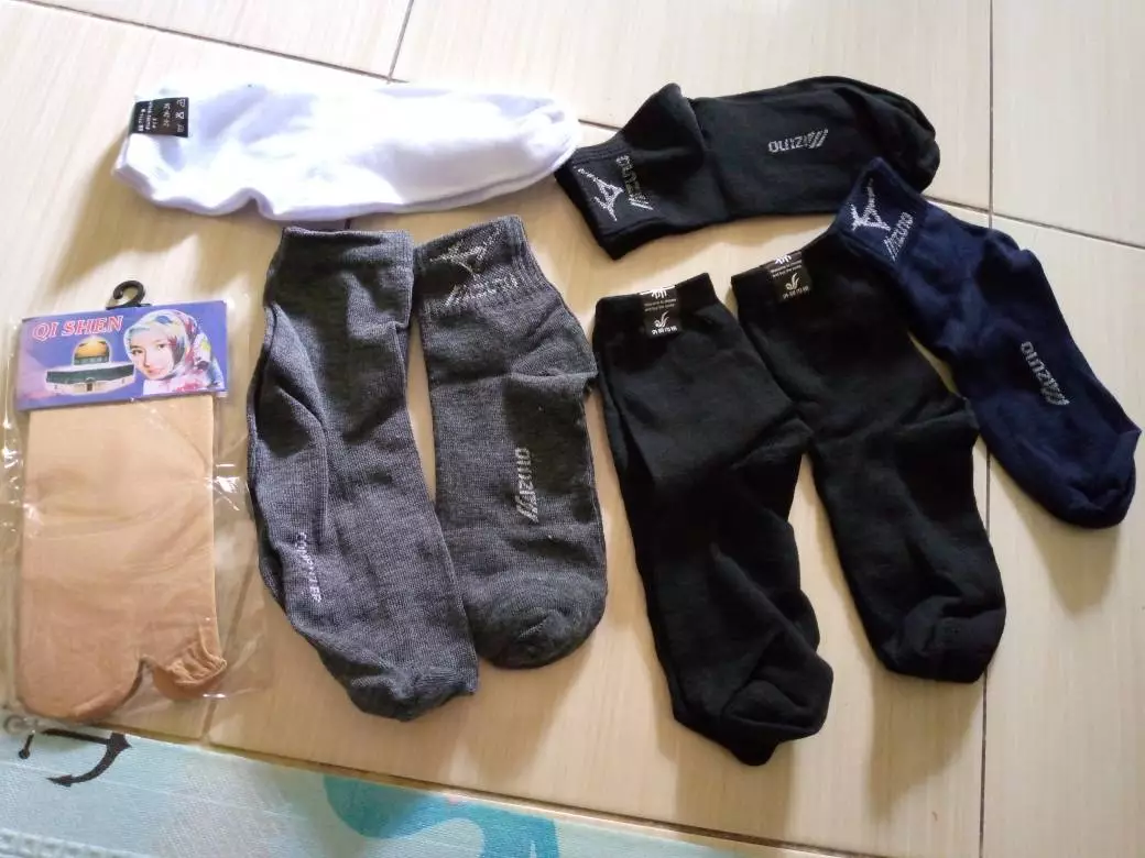 Kaos Kaki Pendek Polos Unisex Katun Lembut - Foto ulasan pembeli