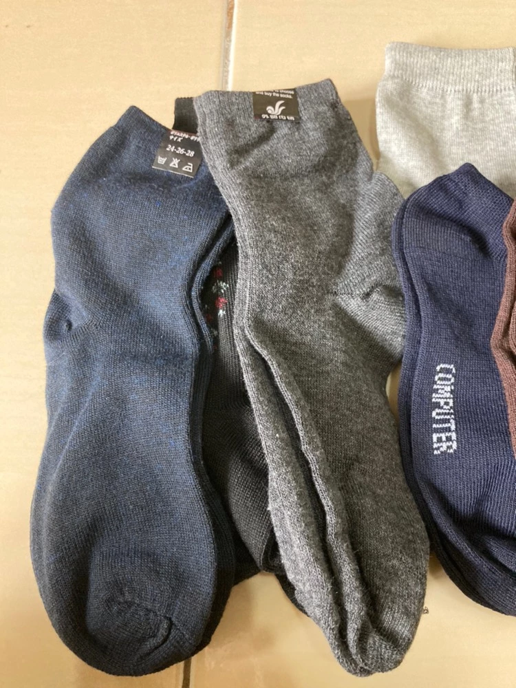 Kaos Kaki Pendek Polos Unisex Katun Lembut - Foto ulasan pembeli