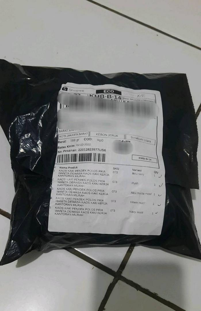 Kaos Kaki Pendek Polos Unisex Katun Lembut - Foto ulasan pembeli