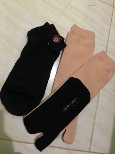 Kaos Kaki Pendek Polos Unisex Katun Lembut - Foto ulasan pembeli