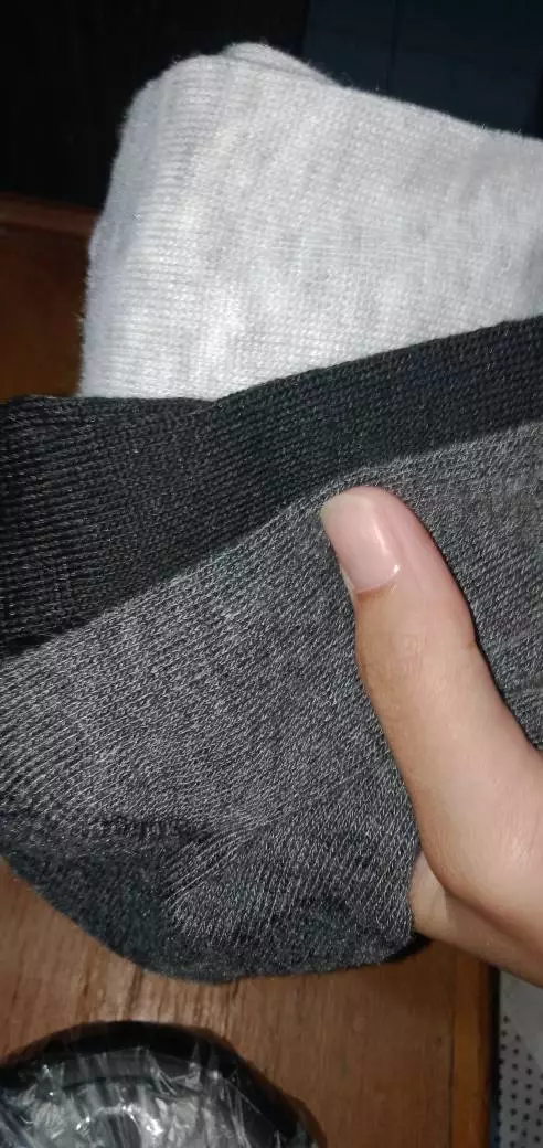 Kaos Kaki pendek Polos Bawah Betis Pria Wanita 3/4 Dewasa - Foto ulasan pembeli
