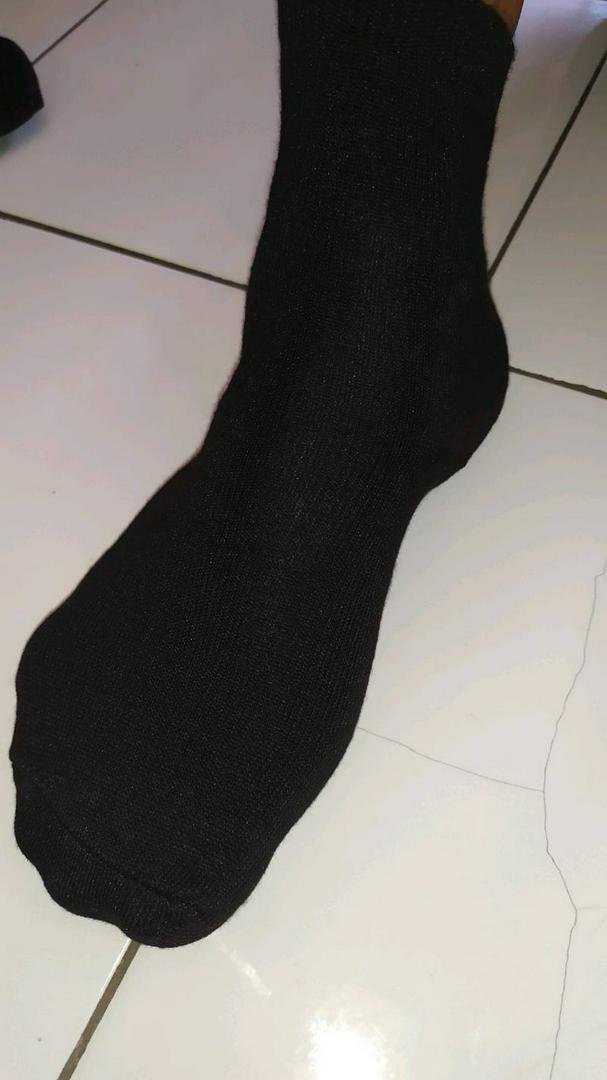 Kaos Kaki pendek Polos Bawah Betis Pria Wanita 3/4 Dewasa - Foto ulasan pembeli