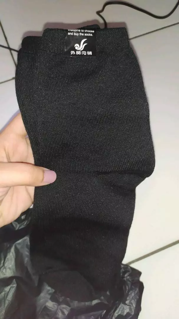 Kaos Kaki pendek Polos Bawah Betis Pria Wanita 3/4 Dewasa - Foto ulasan pembeli