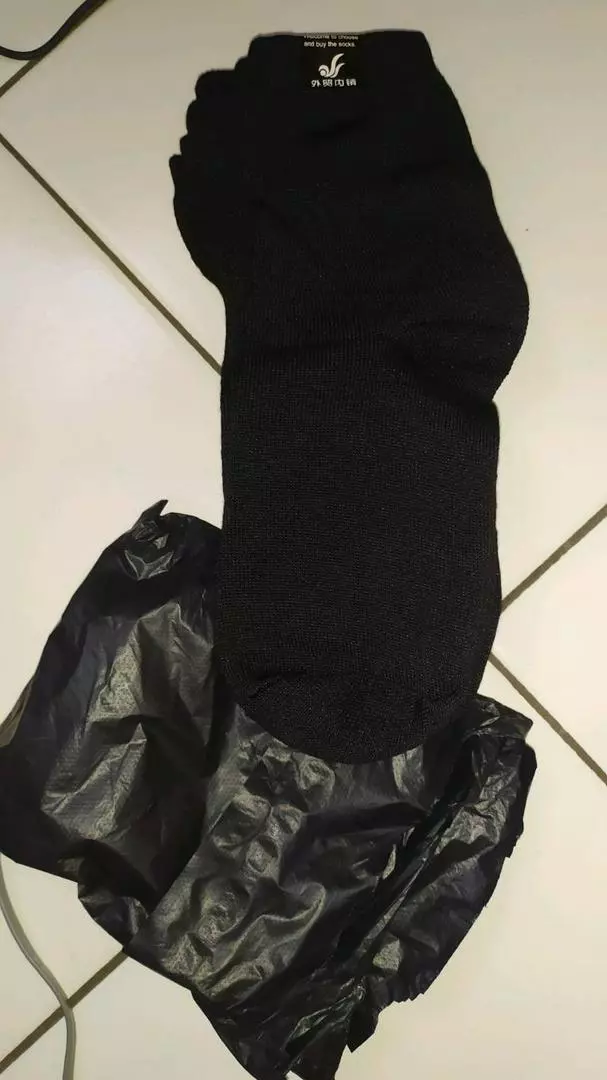 Kaos Kaki pendek Polos Bawah Betis Pria Wanita 3/4 Dewasa - Foto ulasan pembeli