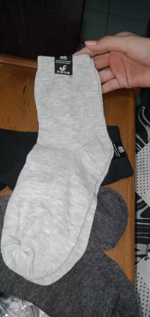 Kaos Kaki pendek Polos Bawah Betis Pria Wanita 3/4 Dewasa - Foto ulasan pembeli