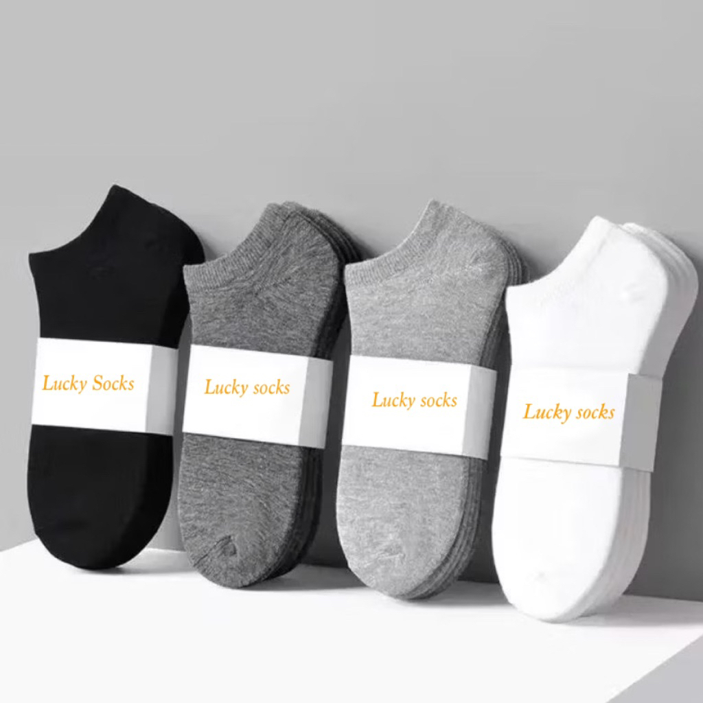 Kaos Kaki Pendek Pria Wanita Bahan Cotton Spandek