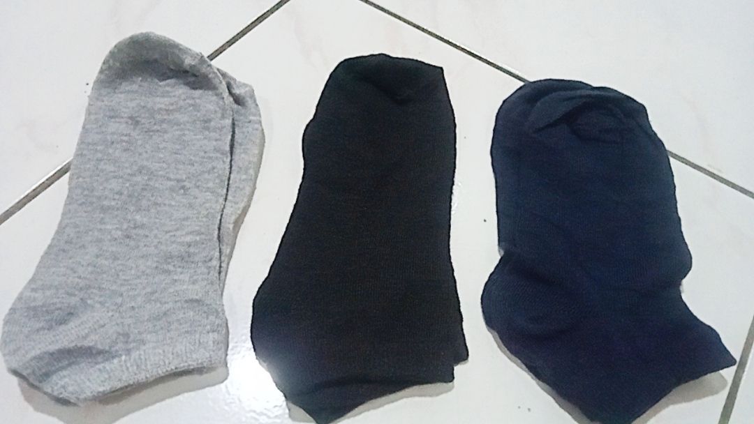 Kaos Kaki Pendek Pria Wanita Bahan Cotton Spandek - Foto ulasan pembeli