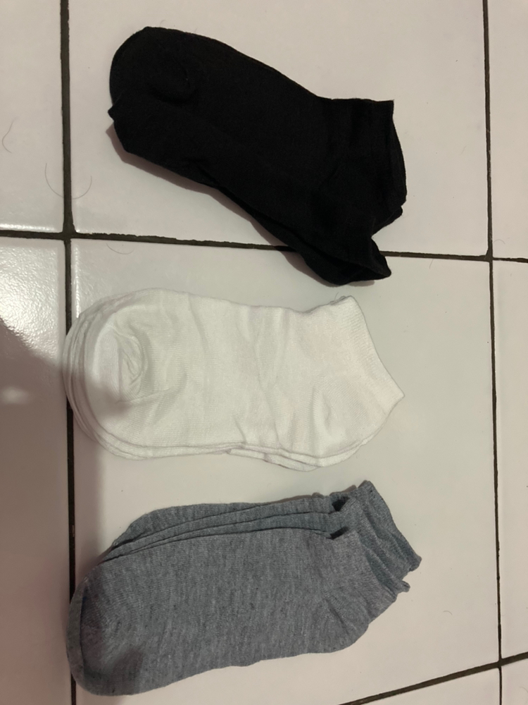 Kaos Kaki Pendek Pria Wanita Bahan Cotton Spandek - Foto ulasan pembeli