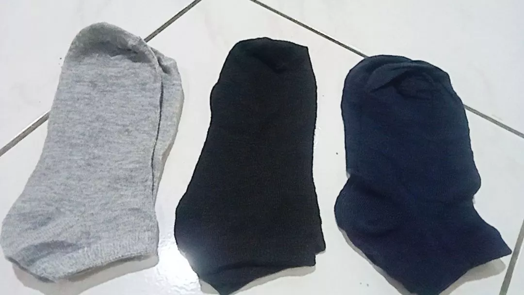 Kaos Kaki Pendek Pria Wanita Bahan Cotton Spandek - Foto ulasan pembeli
