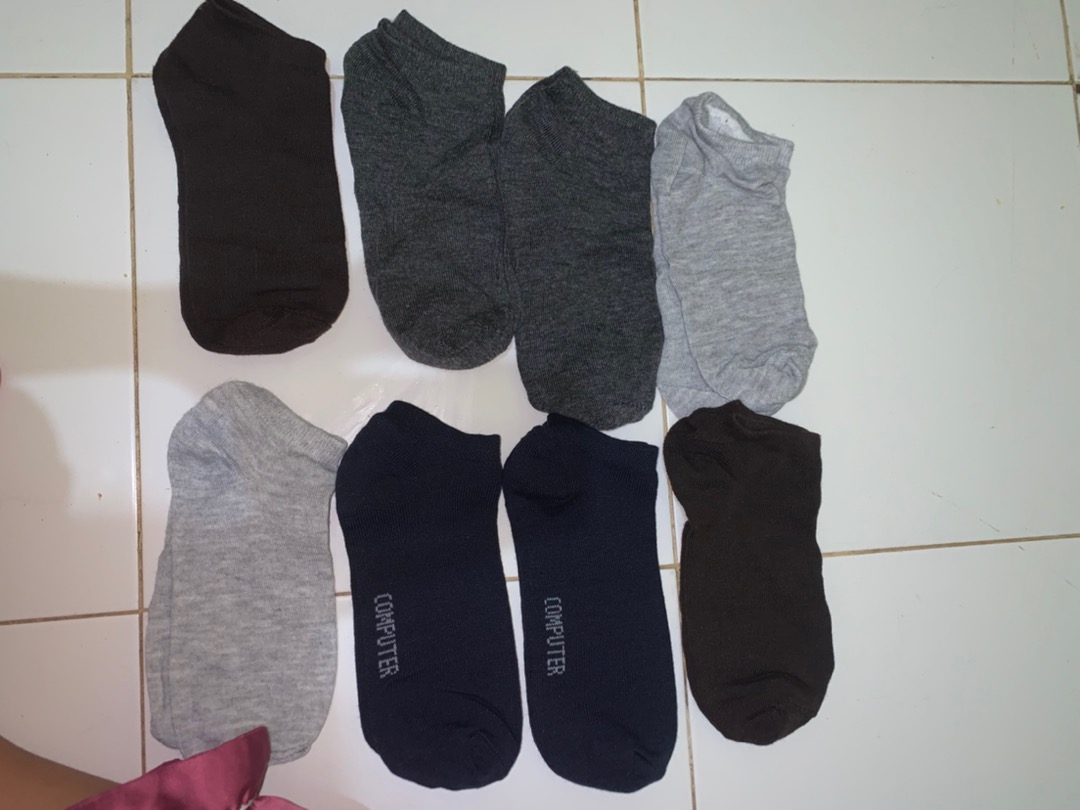 Kaos kaki Pendek Semata kaki Warna Polos Pria Wanita Dewasa - Foto ulasan pembeli