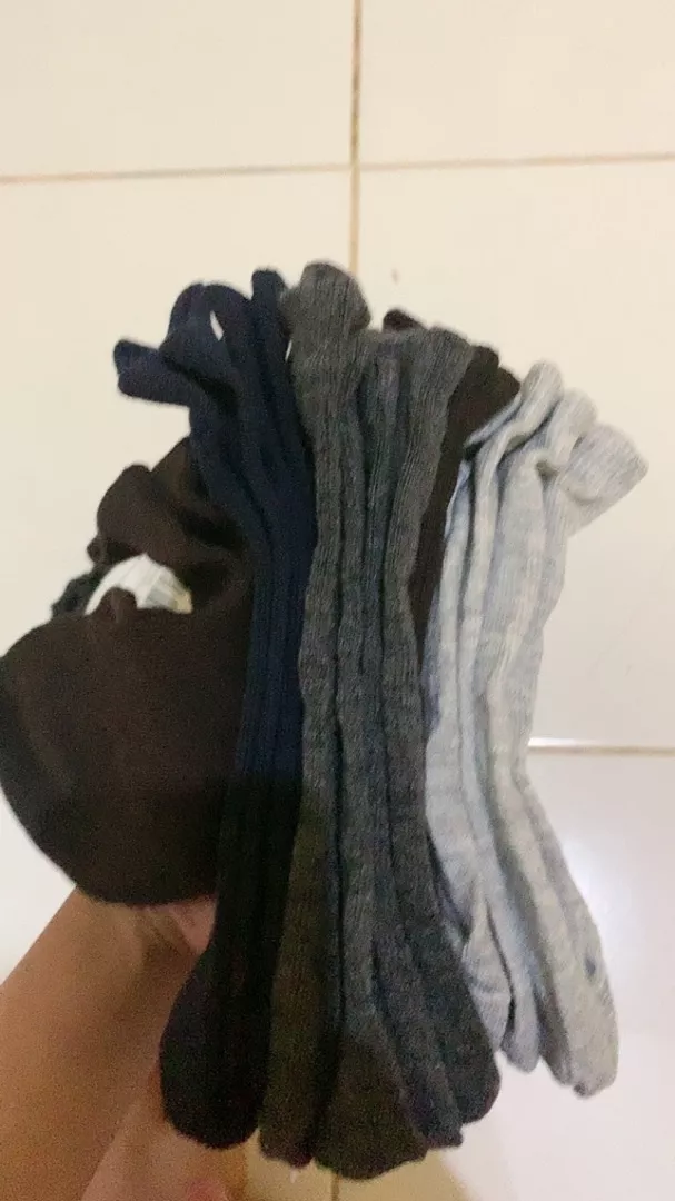 Kaos kaki Pendek Semata kaki Warna Polos Pria Wanita Dewasa - Foto ulasan pembeli