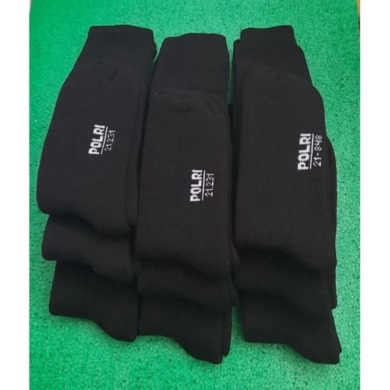 Kaos Kaki POLRI Kaos kaki TNI Kaos kaki Tebal Hitam