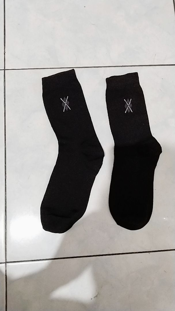 Kaos kaki Pria Dewasa Panjang Motif Kantor Bahan Katun Lembut Allsize 37-43 - Foto ulasan pembeli
