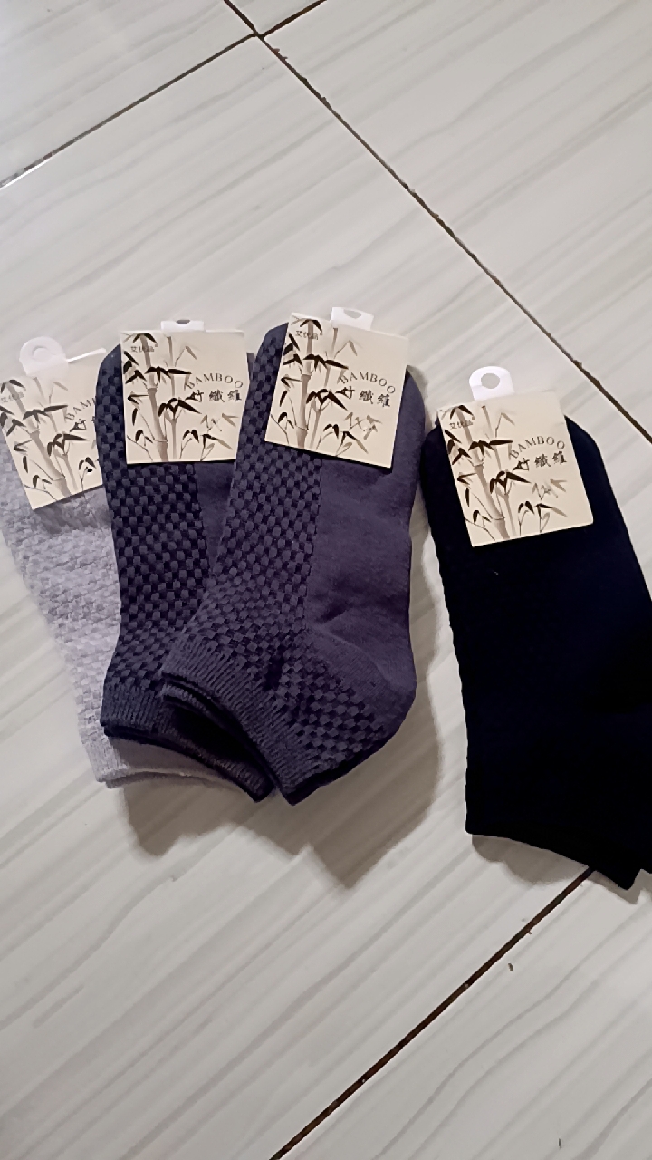Kaos Kaki Pria Low Cut Bambu Fiber Socks Bamboo SCH08 - Foto ulasan pembeli