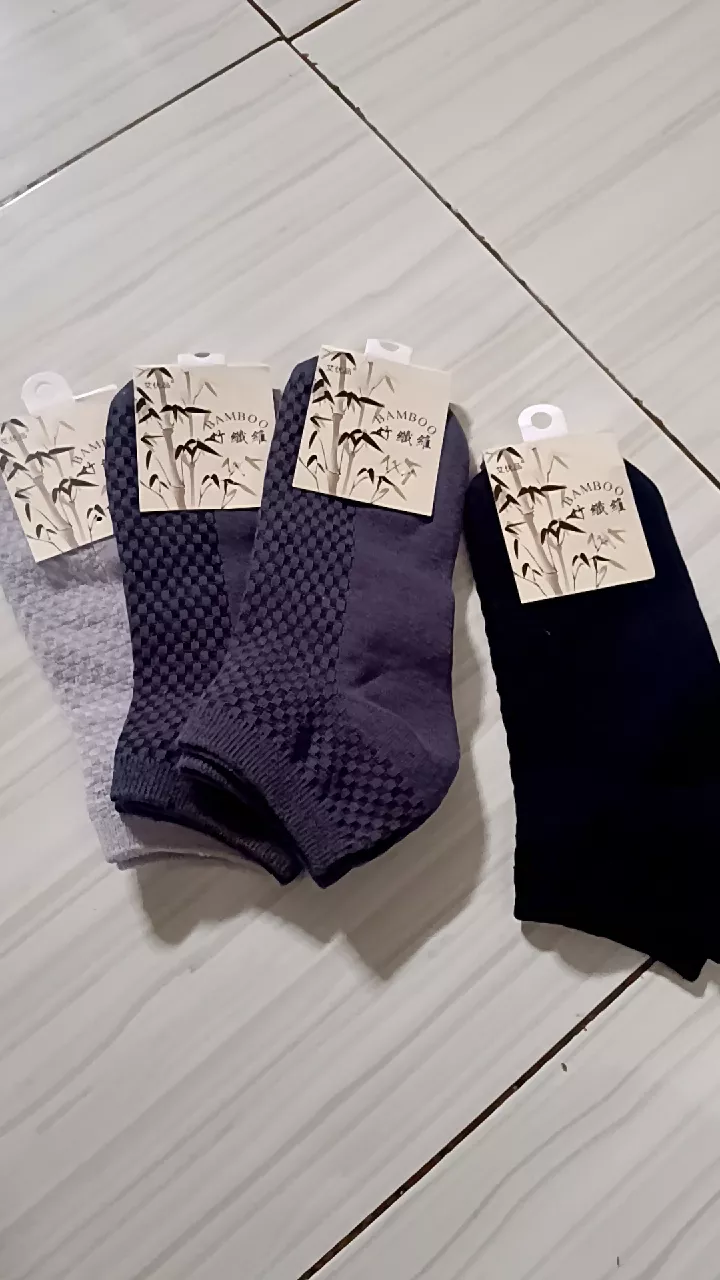 Kaos Kaki Pria Low Cut Bambu Fiber Socks Bamboo SCH08 - Foto ulasan pembeli
