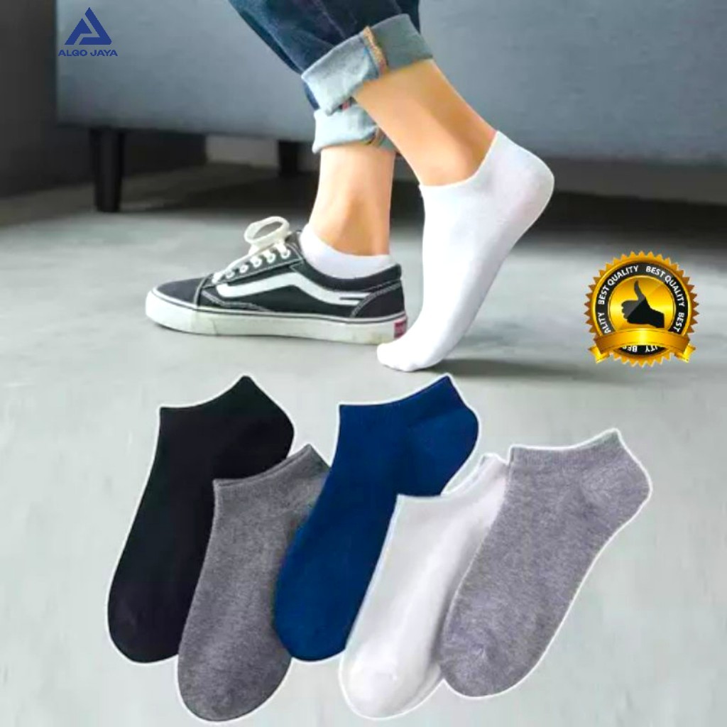 Kaos kaki Pria, Pendek Semata kaki Warna Polos Allsize Dewasa 37-43 - foto 1 dari 10