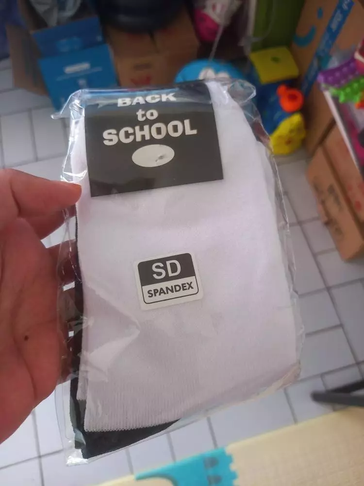 Kaos Kaki Sekolah Hitam Putih Anak SD/SMP/SMA - Foto ulasan pembeli