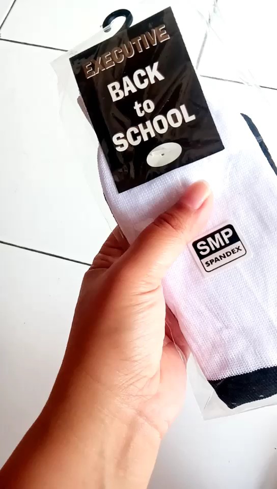Kaos Kaki Sekolah Hitam Putih Anak SD/SMP/SMA - Foto ulasan pembeli