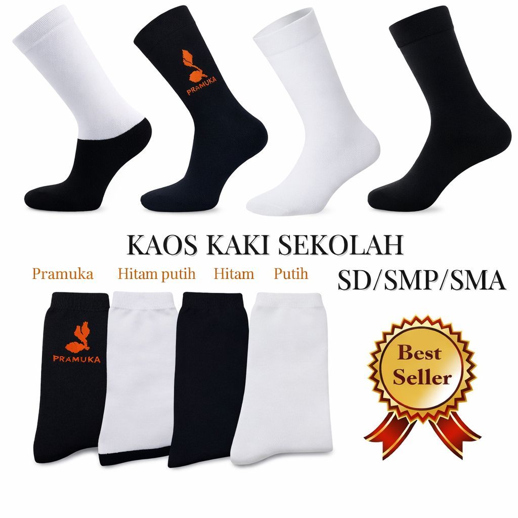 Kaos Kaki Sekolah SD SMP SMA Lembut Nyaman
