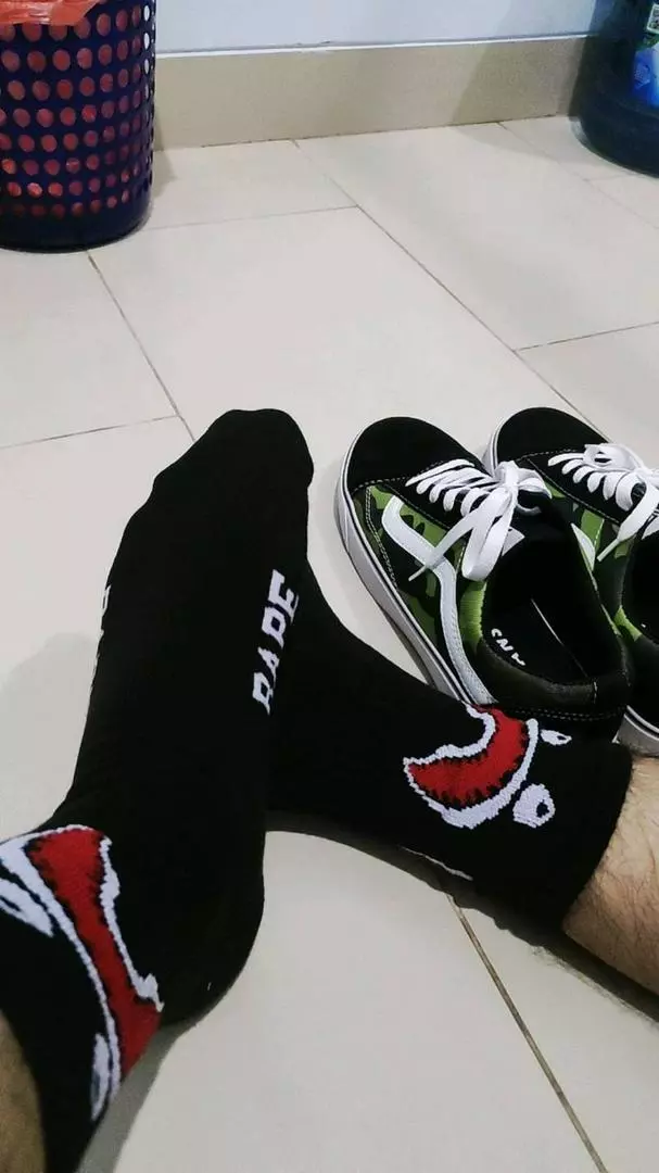 Kaos Kaki Skate Oldschool Unisex Cotton Tebal - Foto ulasan pembeli