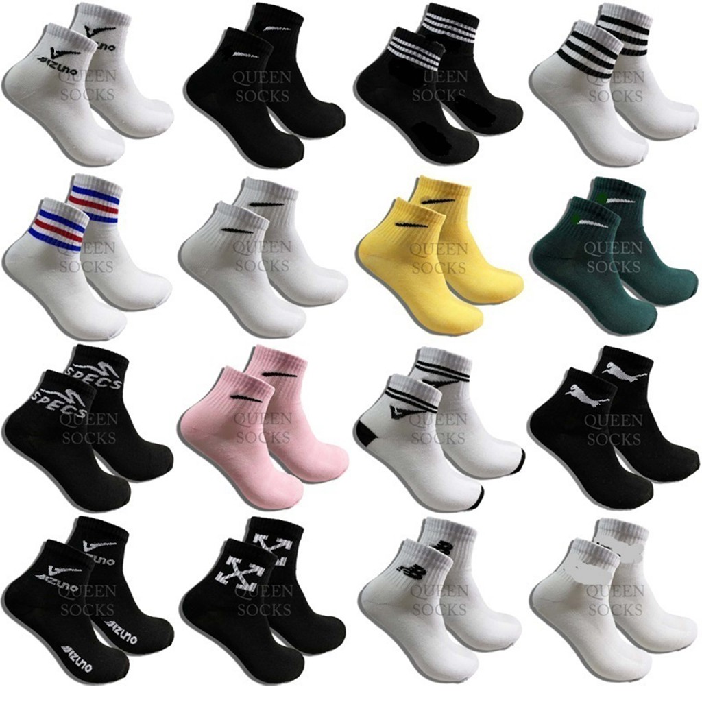 Kaos Kaki Sport Pendek Motif Oldschool Pria Anti Bau
