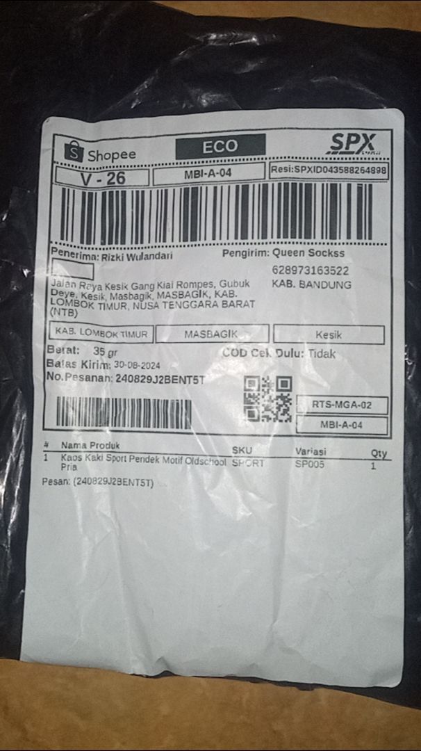 Kaos Kaki Sport Pendek Motif Oldschool Pria Anti Bau - Buyer review photo
