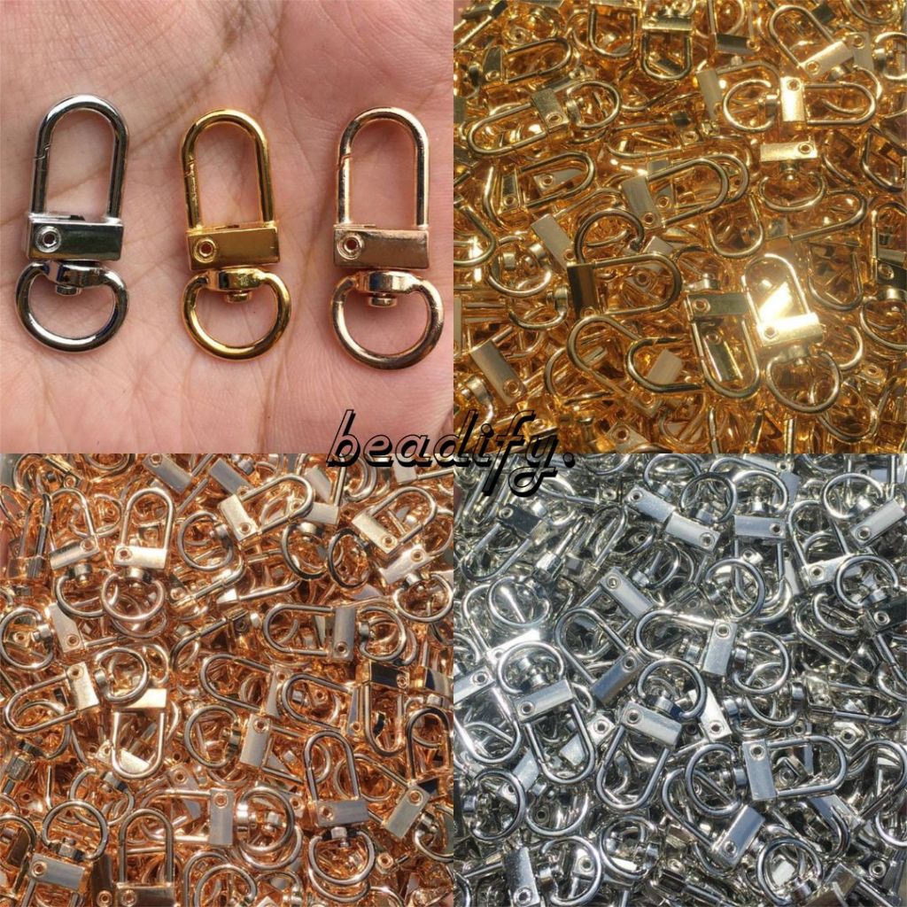 Kew-Kew Mini Hook 10mm Silver Gold Charm