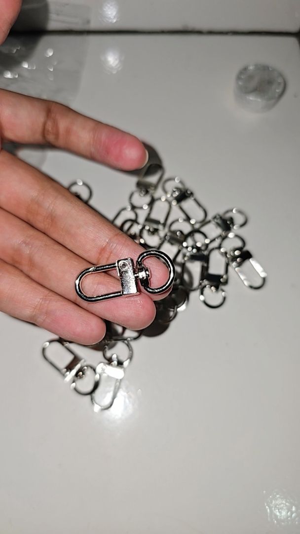 Kew-Kew Mini Hook 10mm Silver Gold Charm - Foto ulasan pembeli
