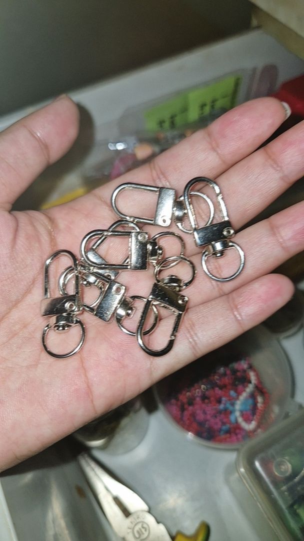 Kew-Kew Mini Hook 10mm Silver Gold Charm - Foto ulasan pembeli