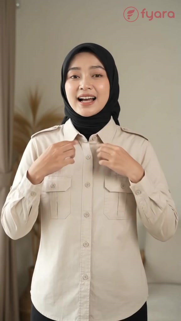 Kemeja PDL Wanita Seragam Kerja Hitam Putih Biru - foto 6 dari 10, 52xgbfguu2