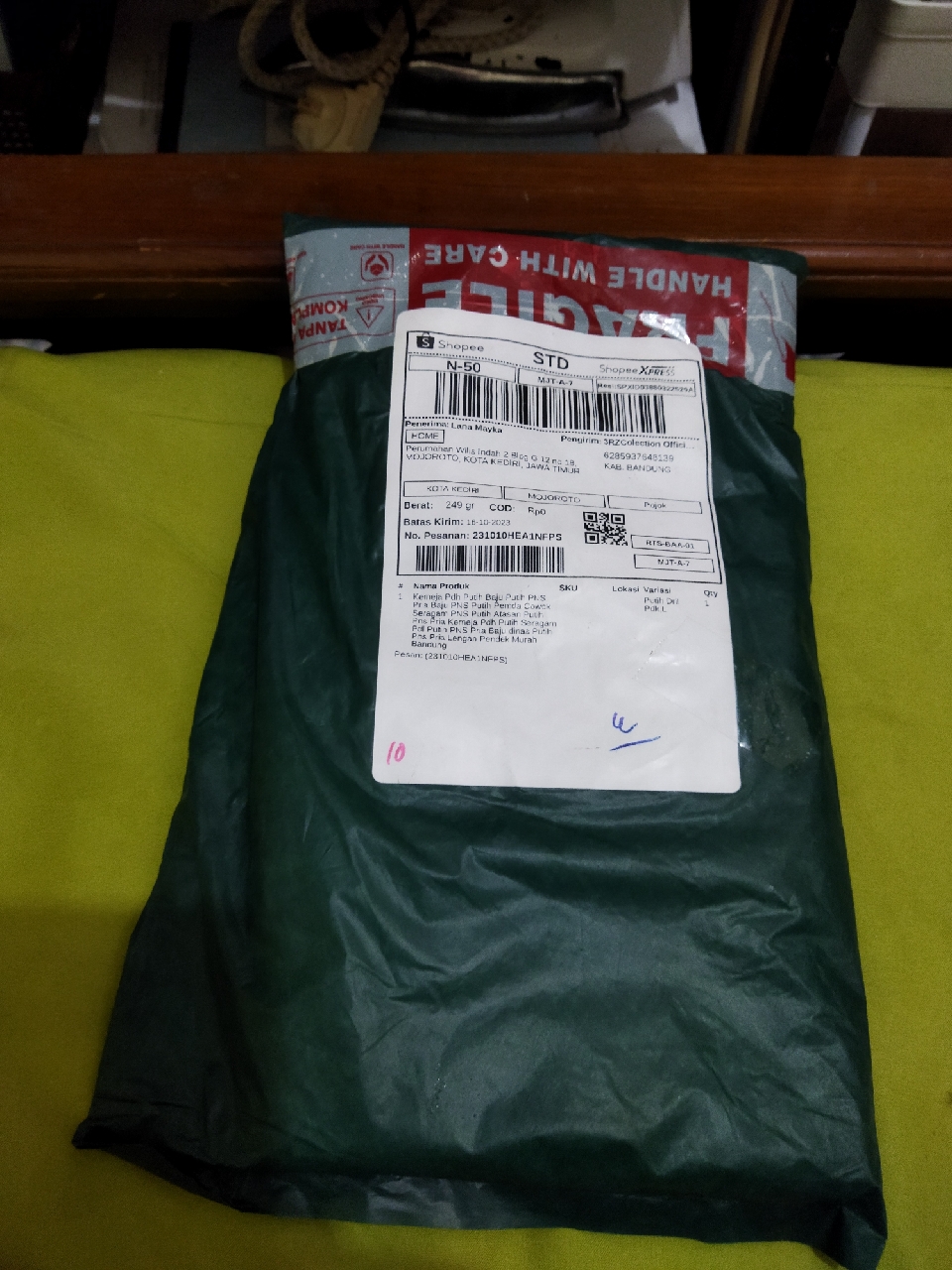 Kemeja PNS Putih Pria Murah Bahan American Drill - foto 8 dari 10, lanamayka