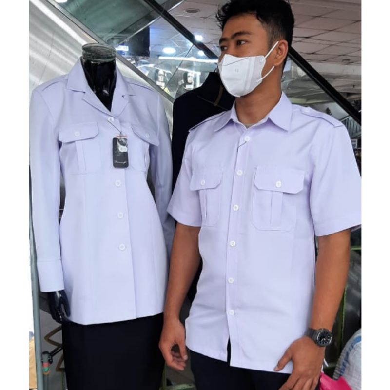 Kemeja Seragam PNS Pria Adem Nyaman Rapi